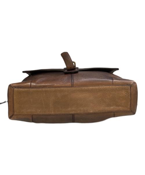 COACH（コーチ）COACH (コーチ) レザーショルダーバッグ ブラウンの古着・服飾アイテム