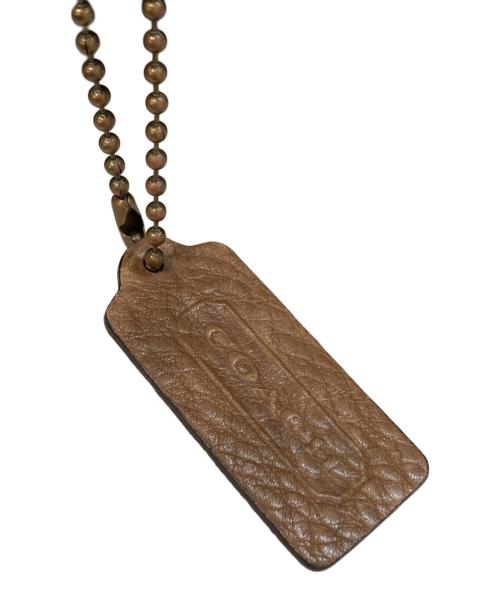 COACH（コーチ）COACH (コーチ) レザーショルダーバッグ ブラウンの古着・服飾アイテム