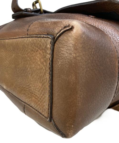 COACH（コーチ）COACH (コーチ) レザーショルダーバッグ ブラウンの古着・服飾アイテム