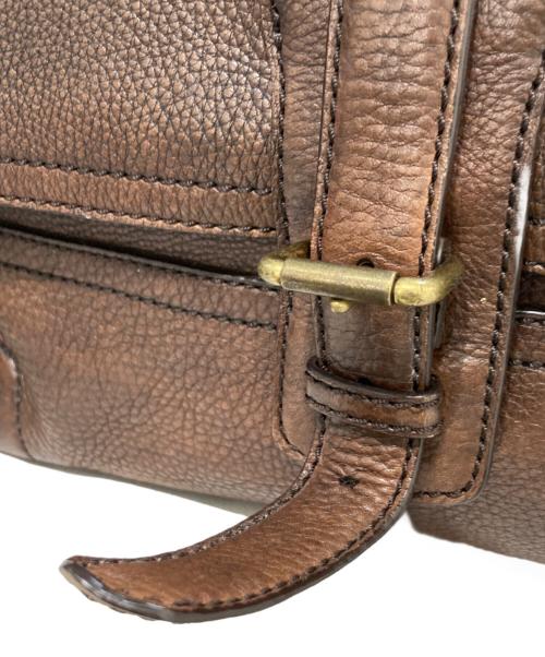 COACH（コーチ）COACH (コーチ) レザーショルダーバッグ ブラウンの古着・服飾アイテム