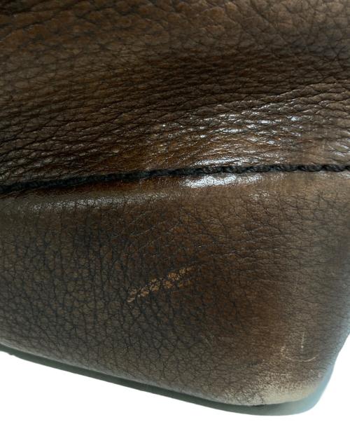 COACH（コーチ）COACH (コーチ) レザーショルダーバッグ ブラウンの古着・服飾アイテム