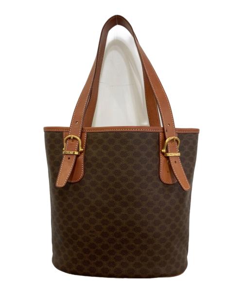 CELINE（セリーヌ）CELINE (セリーヌ) オールドマカダム柄トートバッグ ブラウンの古着・服飾アイテム