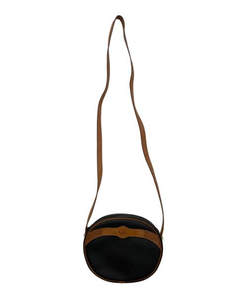 Christian Dior（クリスチャン ディオール）Christian Dior (クリスチャン ディオール) CDロゴハーフムーンレザーショルダーバッグ ブラックの古着・服飾アイテム