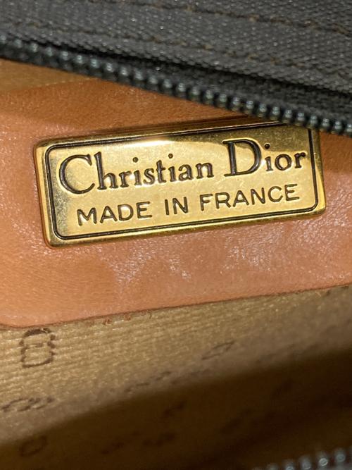 Christian Dior（クリスチャン ディオール）Christian Dior (クリスチャン ディオール) CDロゴハーフムーンレザーショルダーバッグ ブラックの古着・服飾アイテム