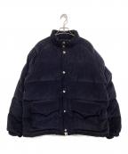 A BATHING APEア ベイシング エイプ）の古着「CORDUROY CLASSIC DOWN JACKET」｜ネイビー