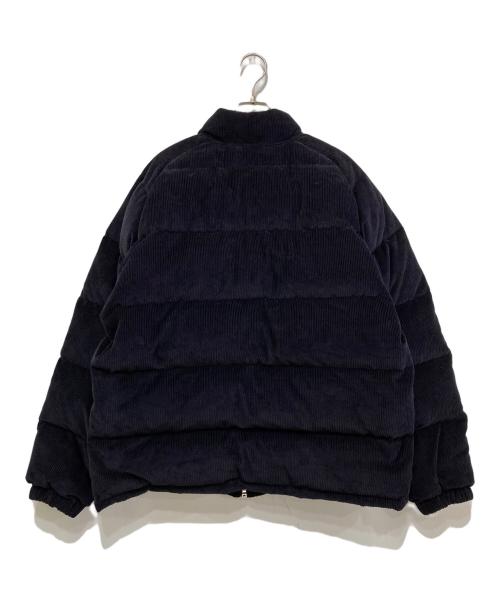 A BATHING APE（ア ベイシング エイプ）A BATHING APE (ア ベイシング エイプ) CORDUROY CLASSIC DOWN JACKET ネイビー サイズ:XLの古着・服飾アイテム