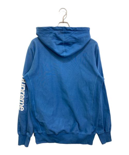 SUPREME（シュプリーム）SUPREME (シュプリーム) SLEEVE PATCH HOODED SWEATSHIRT ブルー サイズ:Lの古着・服飾アイテム