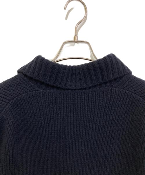 PRADA（プラダ）PRADA (プラダ) ウールカシミヤショールカラーニットカーディガン ネイビー サイズ:50の古着・服飾アイテム