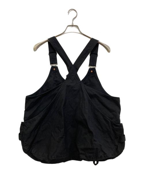 Snow peak（スノーピーク）Snow peak (スノーピーク) 焚火キャンバスベスト　JK-22AU107 ブラック サイズ:Mの古着・服飾アイテム