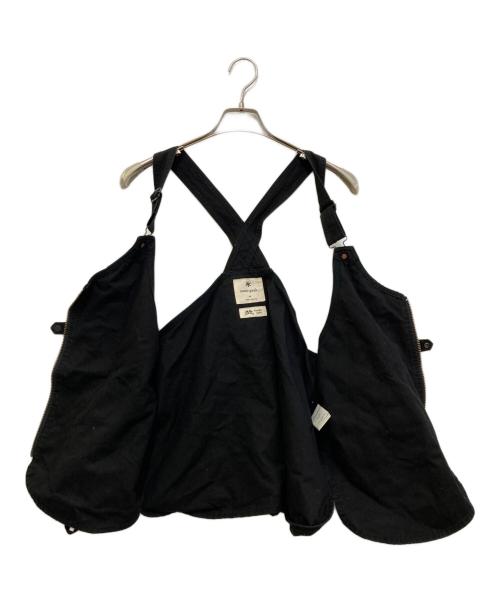 Snow peak（スノーピーク）Snow peak (スノーピーク) 焚火キャンバスベスト　JK-22AU107 ブラック サイズ:Mの古着・服飾アイテム