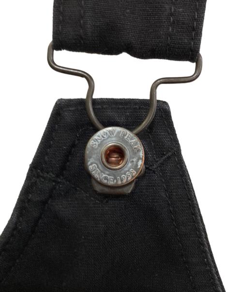 Snow peak（スノーピーク）Snow peak (スノーピーク) 焚火キャンバスベスト　JK-22AU107 ブラック サイズ:Mの古着・服飾アイテム