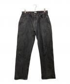 CIOTAシオタ）の古着「本藍スビンコットン13.5ozストレートデニム　NPTM-1STB」｜ブラック