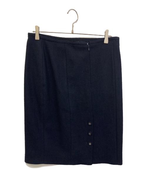 CHANEL（シャネル）CHANEL (シャネル) ココボタンウールセットアップ ネイビー サイズ:40の古着・服飾アイテム