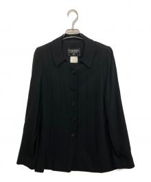 CHANEL（シャネル）の古着「ココボタンウールジャケット」｜ブラック