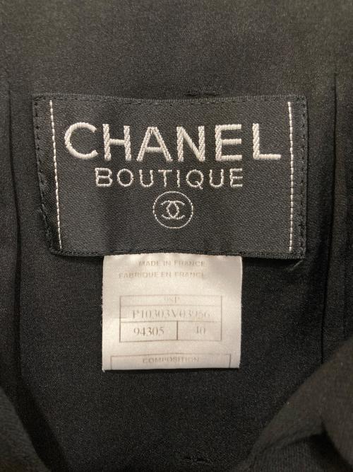CHANEL（シャネル）CHANEL (シャネル) ココボタンウールジャケット ブラック サイズ:40の古着・服飾アイテム