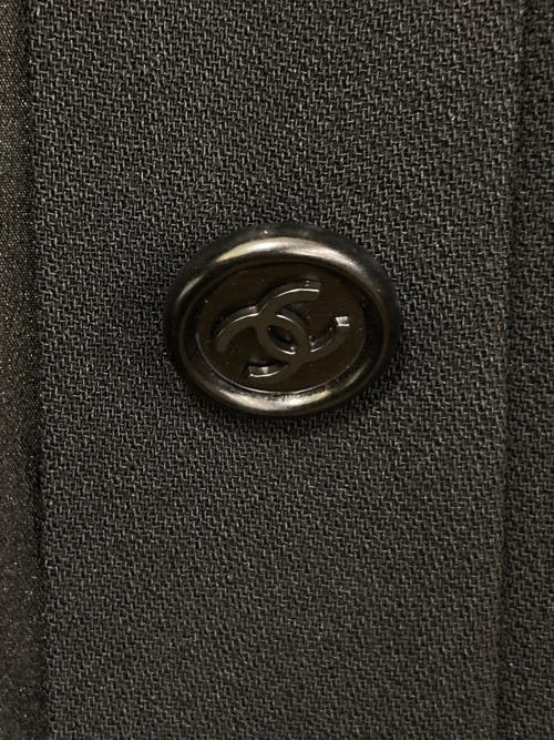 CHANEL（シャネル）CHANEL (シャネル) ココボタンウールジャケット ブラック サイズ:40の古着・服飾アイテム