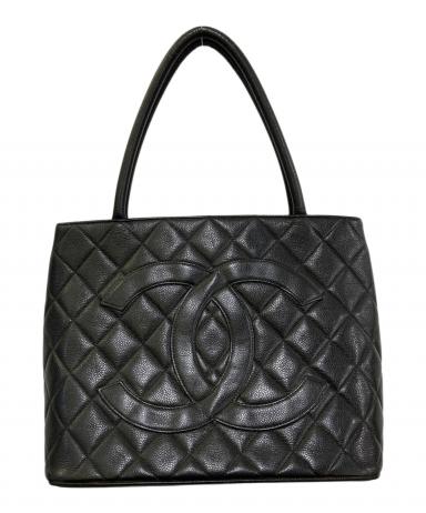 【みー】シャネル　マトラッセ　復刻トート　ラムスキン　ブラック 中古・古着通販】CHANEL (シャネル) キャビアスキン マトラッセ 復刻