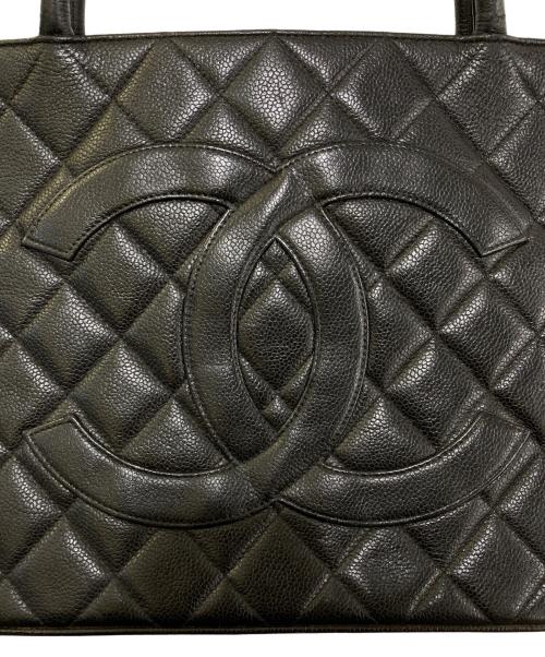 CHANEL（シャネル）CHANEL (シャネル) キャビアスキン マトラッセ 復刻トートバッグ ブラックの古着・服飾アイテム