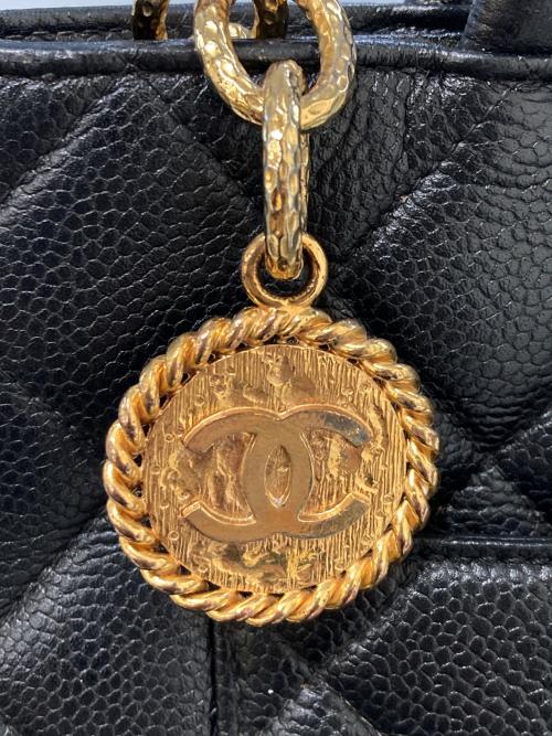 CHANEL（シャネル）CHANEL (シャネル) キャビアスキン マトラッセ 復刻トートバッグ ブラックの古着・服飾アイテム