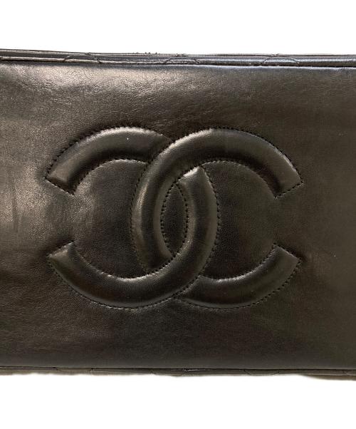 CHANEL（シャネル）CHANEL (シャネル) マトラッセがま口トートバッグ ブラックの古着・服飾アイテム