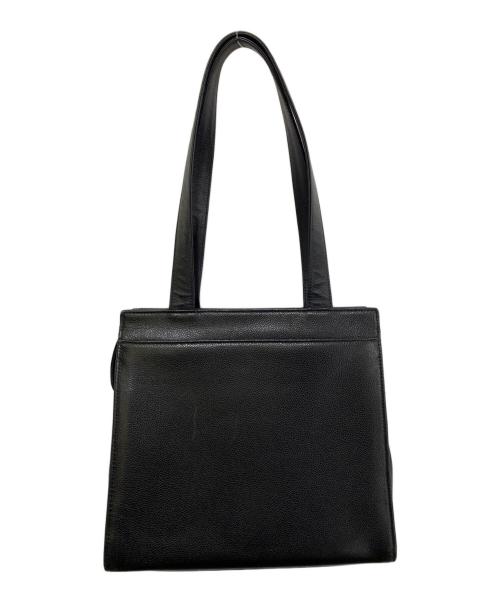 CHANEL（シャネル）CHANEL (シャネル) キャビアスキンココマークトートバッグ ブラックの古着・服飾アイテム