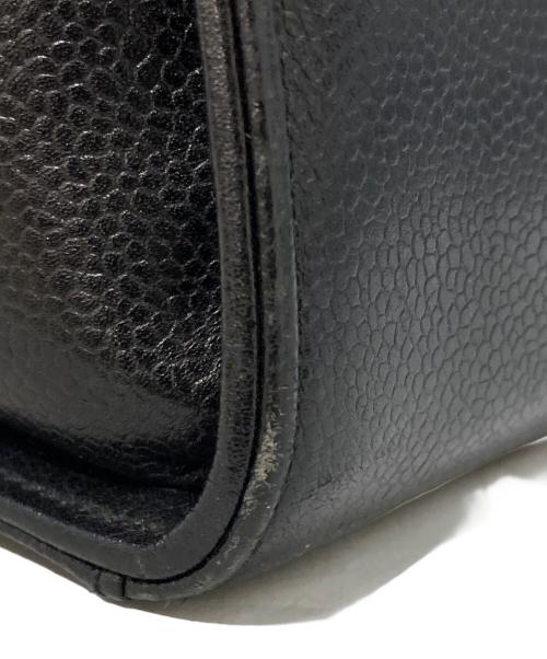 CHANEL（シャネル）CHANEL (シャネル) キャビアスキンココマークトートバッグ ブラックの古着・服飾アイテム