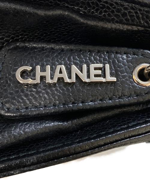 CHANEL（シャネル）CHANEL (シャネル) キャビアスキンココマークトートバッグ ブラックの古着・服飾アイテム