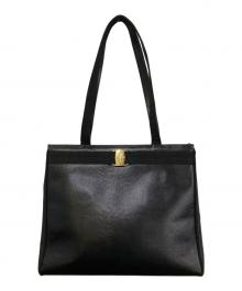 Salvatore Ferragamo（サルヴァトーレ フェラガモ）の古着「ヴァラリボントートバッグ　EF-21 2530」｜ブラック