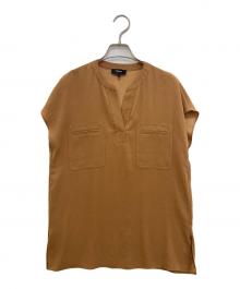 theory（セオリー）の古着「Powder Crepe PKT Popover N」｜ベージュ