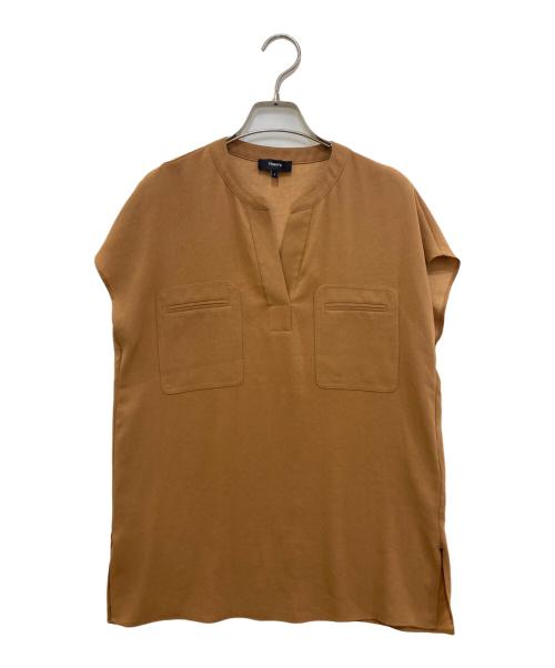 theory（セオリー）theory (セオリー) Powder Crepe PKT Popover N ベージュ サイズ:Sの古着・服飾アイテム