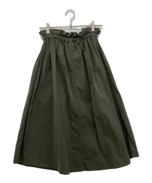 MM6 Maison Margiela（エムエムシックスメゾンマルジェラ）MM6 Maison Margiela (エムエムシックスメゾンマルジェラ) コットンスカート オリーブ サイズ:36の古着・服飾アイテム