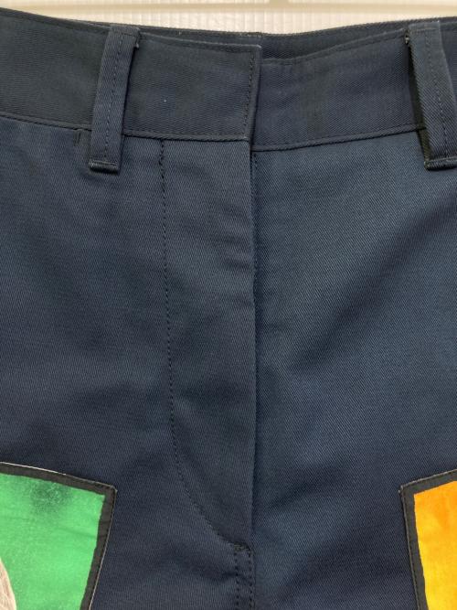 Acne studios（アクネ ストゥディオズ）ACNE STUDIOS (アクネ ストゥディオズ) フォトパッチハーフパンツ ネイビー サイズ:32の古着・服飾アイテム