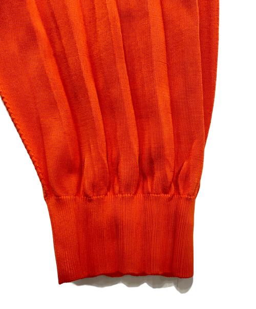 ISSEY MIYAKE MEN（イッセイミヤケメン）ISSEY MIYAKE MEN (イッセイミヤケメン) プリーツニットパンツ　ME93KF198 オレンジ サイズ:1の古着・服飾アイテム