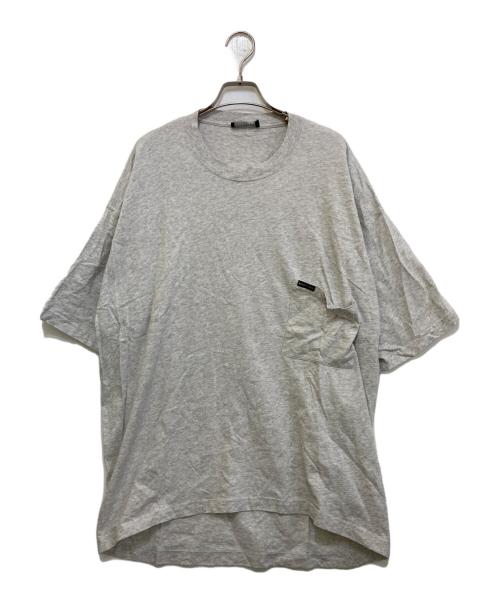 BALENCIAGA（バレンシアガ）BALENCIAGA (バレンシアガ) OVERSIZED POCKET TEE グレー サイズ:Sの古着・服飾アイテム