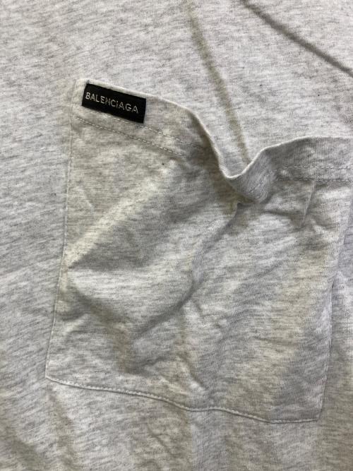 BALENCIAGA（バレンシアガ）BALENCIAGA (バレンシアガ) OVERSIZED POCKET TEE グレー サイズ:Sの古着・服飾アイテム