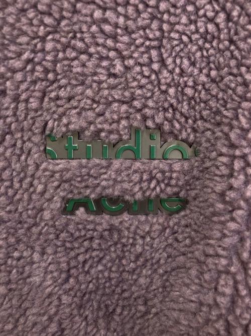 Acne studios（アクネ ストゥディオス）Acne studios (アクネ ストゥディオス) Oversized Orsino Teddy Jacket パープル サイズ:44の古着・服飾アイテム