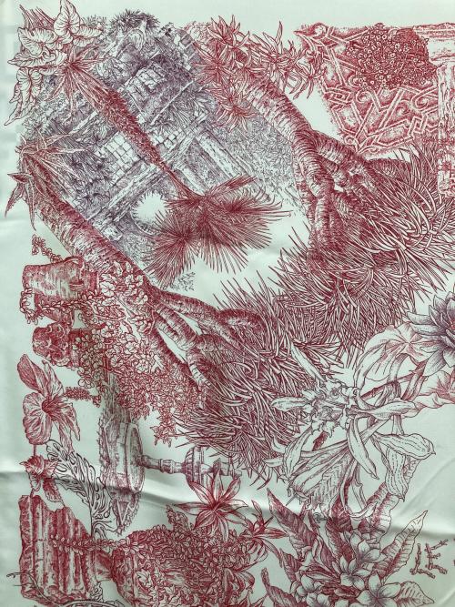 HERMES（エルメス）HERMES (エルメス) カレ90 ホワイトの古着・服飾アイテム