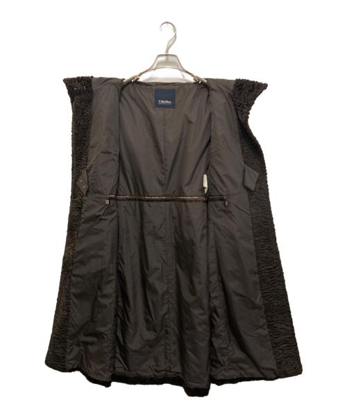 'S Max Mara（エスマックスマーラ）'S Max Mara (エスマックスマーラ) ボアフーデコート ブラウン サイズ:42の古着・服飾アイテム