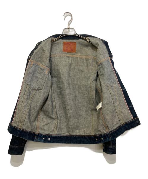 MOMOTARO JEANS（桃太郎ジーンズ）MOMOTARO JEANS (桃太郎ジーンズ) 出陣 3rdダブルポケットジャケット インディゴ サイズ:38の古着・服飾アイテム