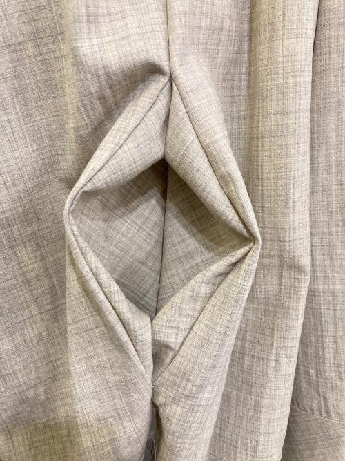 COMME des GARCONS（コムデギャルソン）COMME des GARCONS (コムデギャルソン) 93ss ランダムタック切替デザインスカート グレー サイズ:S 未使用品の古着・服飾アイテム