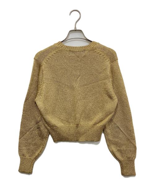 COMME des GARCONS（コムデギャルソン）COMME des GARCONS (コムデギャルソン) 80's～90's レーヨンポリラメニット ゴールド サイズ:サイズ表記なしの古着・服飾アイテム