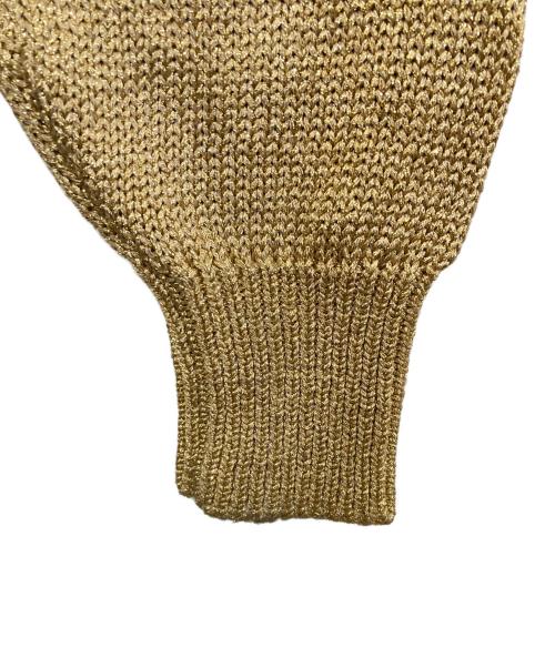 COMME des GARCONS（コムデギャルソン）COMME des GARCONS (コムデギャルソン) 80's～90's レーヨンポリラメニット ゴールド サイズ:サイズ表記なしの古着・服飾アイテム