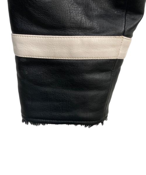 glamb（グラム）glamb (グラム) Synth Mouton Biker JKT ブラック サイズ:Lの古着・服飾アイテム