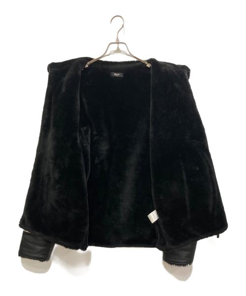 glamb（グラム）glamb (グラム) Synth Mouton Biker JKT ブラック サイズ:Lの古着・服飾アイテム