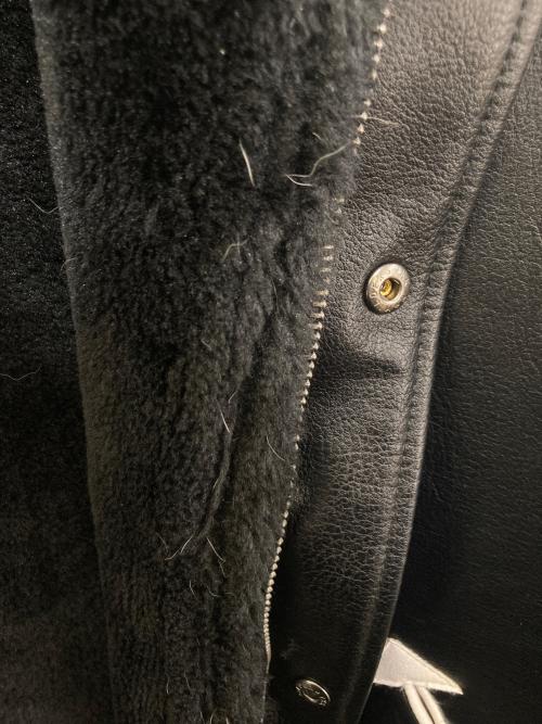 glamb（グラム）glamb (グラム) Synth Mouton Biker JKT ブラック サイズ:Lの古着・服飾アイテム