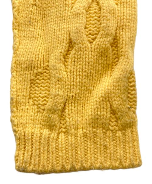 RAF SIMONS（ラフシモンズ）RAF SIMONS (ラフシモンズ) ビッグサイズケーブルニット イエロー サイズ:Lの古着・服飾アイテム