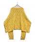RAF SIMONS (ラフシモンズ) ビッグサイズケーブルニット イエロー サイズ:L：20000円