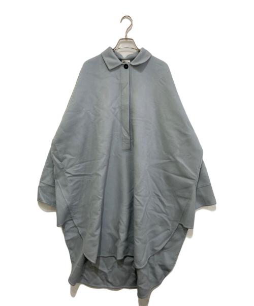 JIL SANDER（ジルサンダー）JIL SANDER (ジルサンダー) カシミヤ オーバーシルエット プルオーバーシャツ ブルー サイズ:34の古着・服飾アイテム