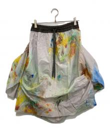 Vivienne Westwood（ヴィヴィアンウエストウッド）の古着「ペインティングデザインインスカート　15-01-291010」｜グレー