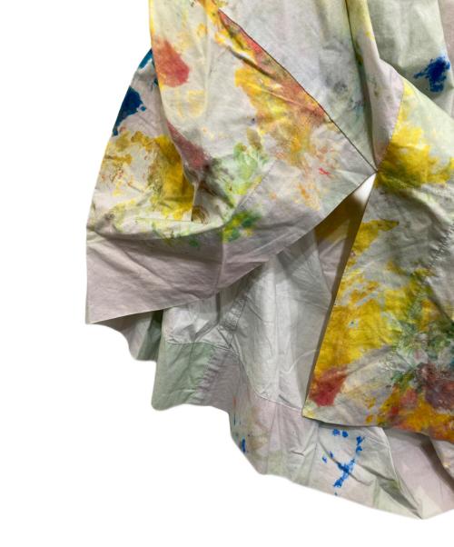 Vivienne Westwood（ヴィヴィアンウエストウッド）Vivienne Westwood (ヴィヴィアンウエストウッド) ペインティングデザインインスカート　15-01-291010 グレー サイズ:38の古着・服飾アイテム